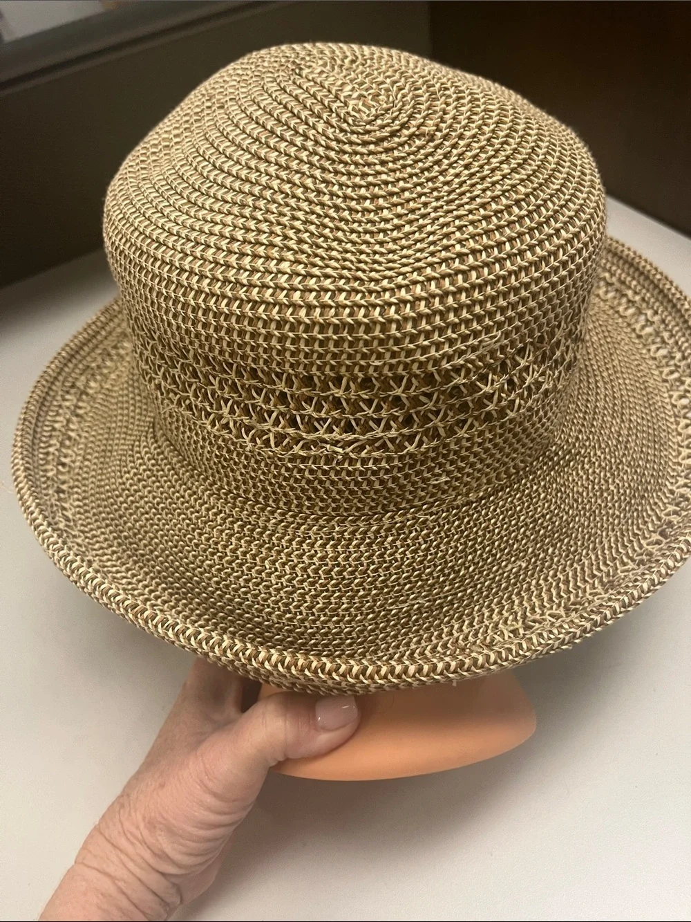 Nine West Natural Straw Sun Hat